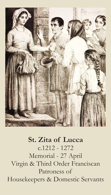 St. Zita Prayer Card